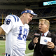 Peyton Manning and Chris Mortensen in 2005. Via Getty.